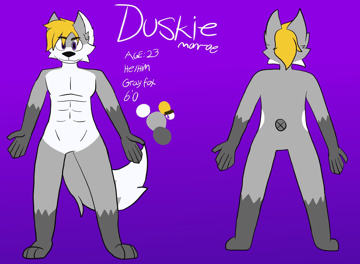 Duskulated's tweet image. Introducing:
The New True Official Reference of Duskie Monroe.

🎨 - sfblue / huski via. Discord