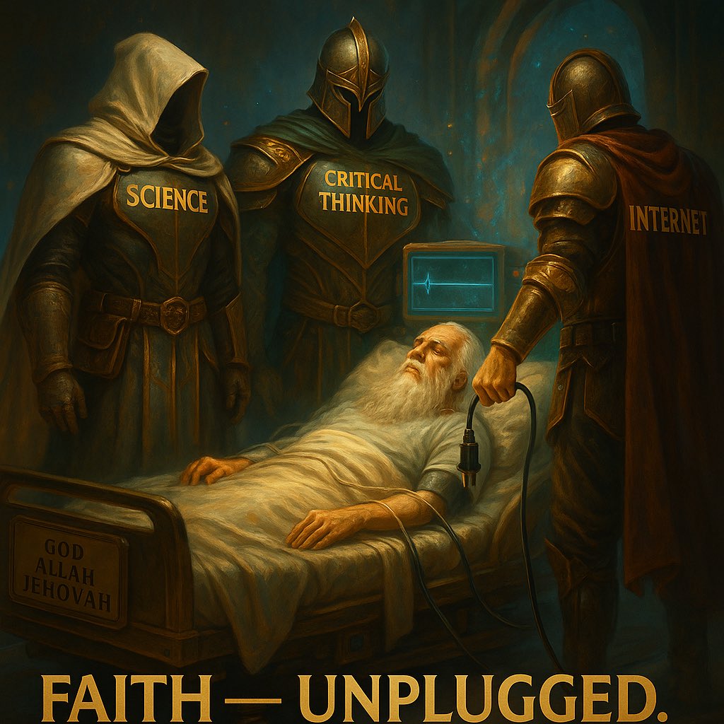 MO2SCRT's tweet image. When we finally say stop to religion? I think it’s time to unplug this guy from life support machines, I mean from people who believes in. 
#timetounplug #stopreligion #antitheism