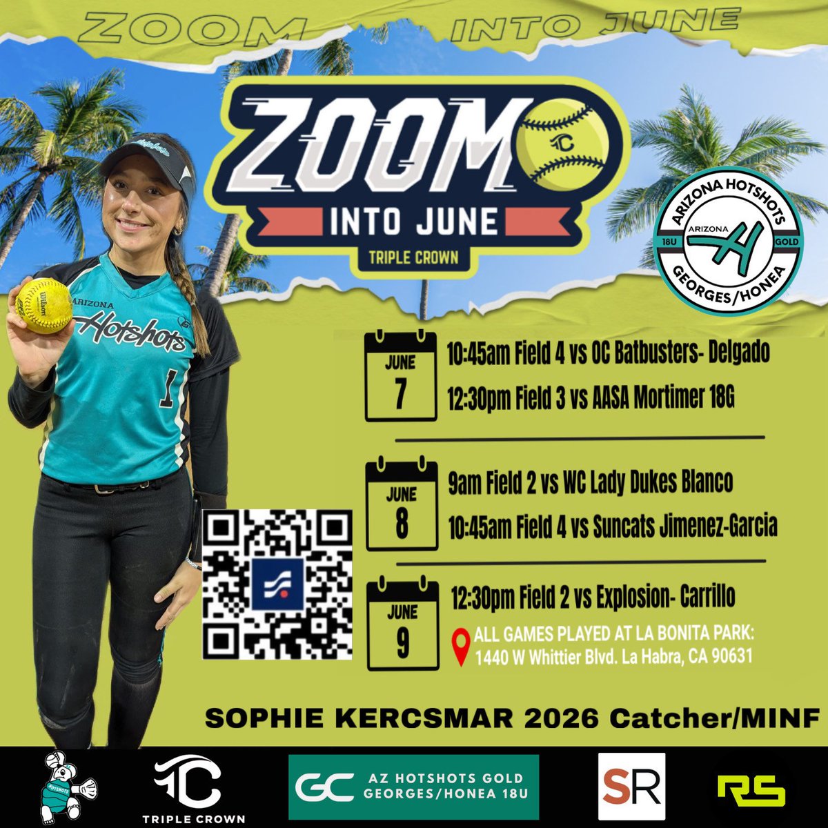 <a href="/TCSFastpitch/">TC Fastpitch</a> Zoom Into June is next week! Come see <a href="/AZHotshotsHonea/">AZ Hotshots 18U Gold- Georges/Honea</a> play!