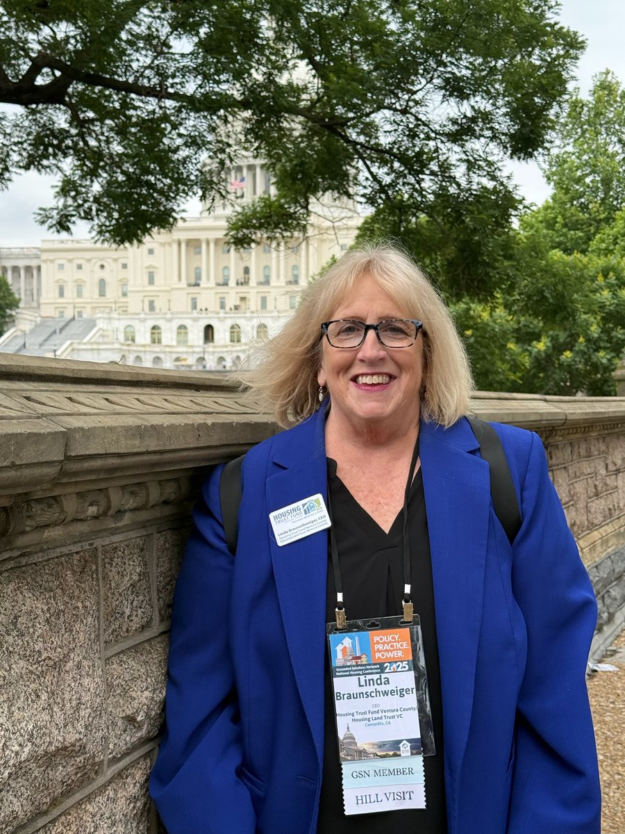HousingTrustVC's tweet photo. This week, Housing Trust Fund Ventura County CEO Linda Braunschweiger has been in Washington D.C. advocating for stronger affordable housing policy and funding. While elected officials are on break, Linda reports that staff members have been highly engaged and receptive. https://t.co/trJfUNSuCo