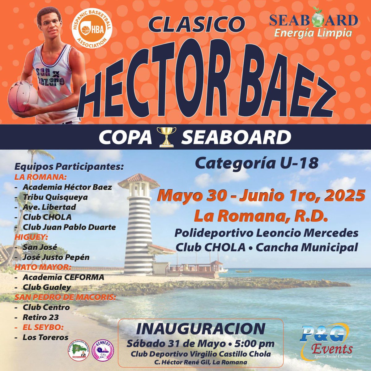 Con la presencia de 12 delegaciones, es lamentable que aún no podamos iniciar la programación del 1er Clásico del inmortal del deporte Héctor Báez, debido a la falta de energía eléctrica en el sector La Aviación del Club Chola,<a href="/EdeesteRD/">Edeeste Dominicana</a>