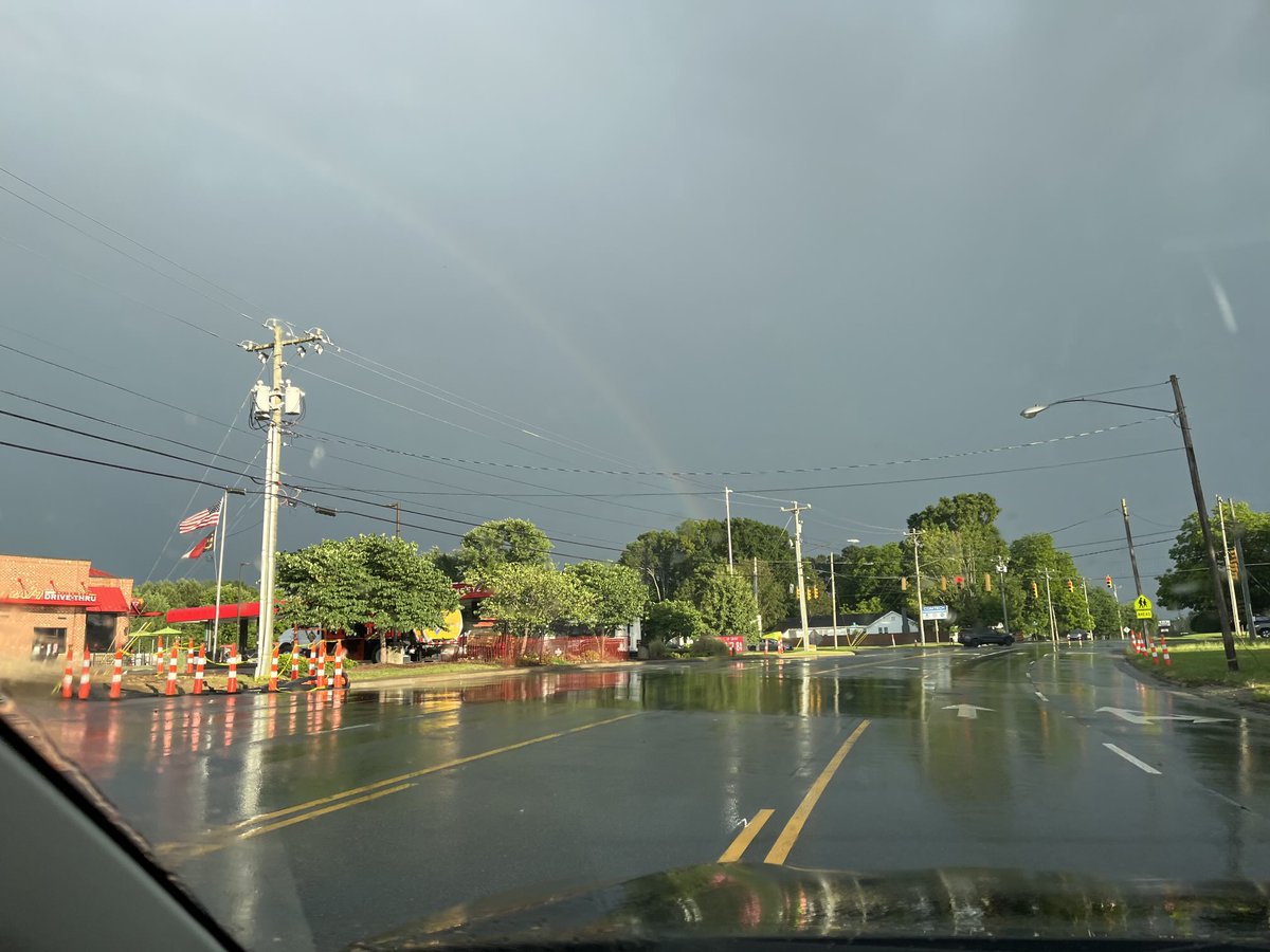 monkeytruckman's tweet photo. Rainbow in Graham!!! ⁦@WFMY⁩ https://t.co/94PAwdIM5b