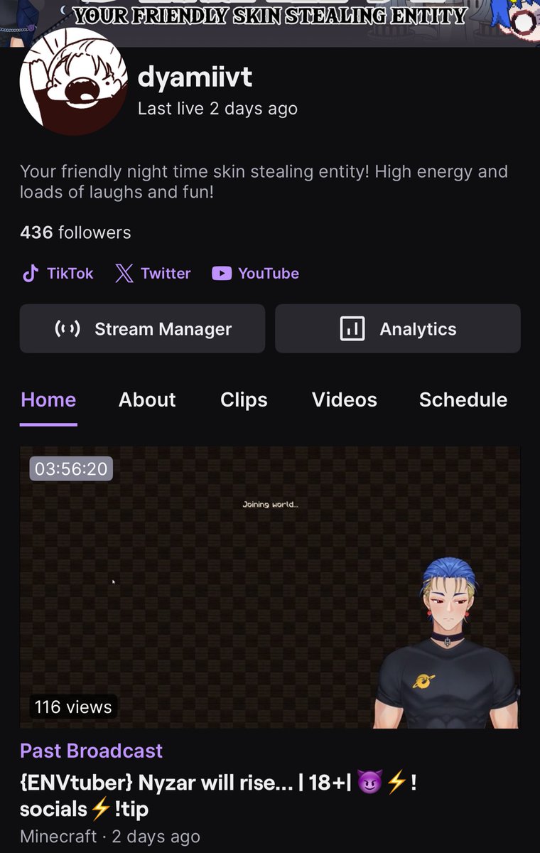 Did you know?

At 500 followers I’ll be doing and IRL maid dress stream!! The faster we hit it the faster I can come up with more ideas for other goals and fun stuff!! 

GO DROP A FOLLOW FOR ACTING, MADNESS, AND GAMING!!

#Vtuber #vtubersupportchain #maidday