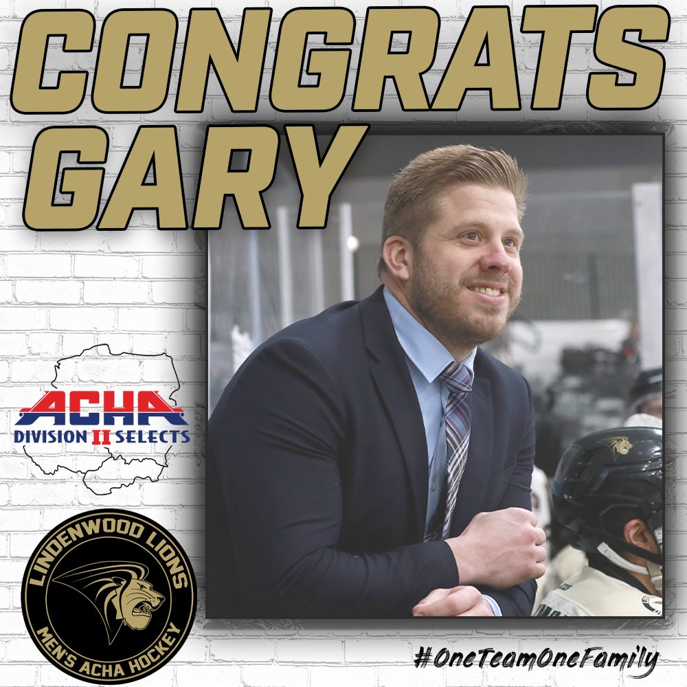 Lindenwood_ACHA's tweet photo. Gary Gardner Named Assistant Coach for ACHA Select Team 

#OneTeamOneFamily🦁 https://t.co/bVZCR6ACoH https://t.co/xAX430RuXr