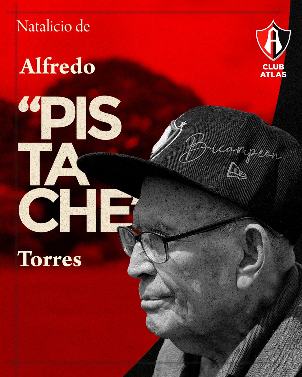 clubatlasmx's tweet photo. No solo recordamos un nombre… recordamos un origen. 🔴⚫️⚽️
Alfredo "Pistache" Torres, un artífice de un sueño que sigue vivo más de un siglo después.
Gracias, Pistache, por encender el fuego rojinegro que nunca se apaga.
#PistacheTorres #ClubAtlas #SomosAtlas https://t.co/4K5fx1sxHF
