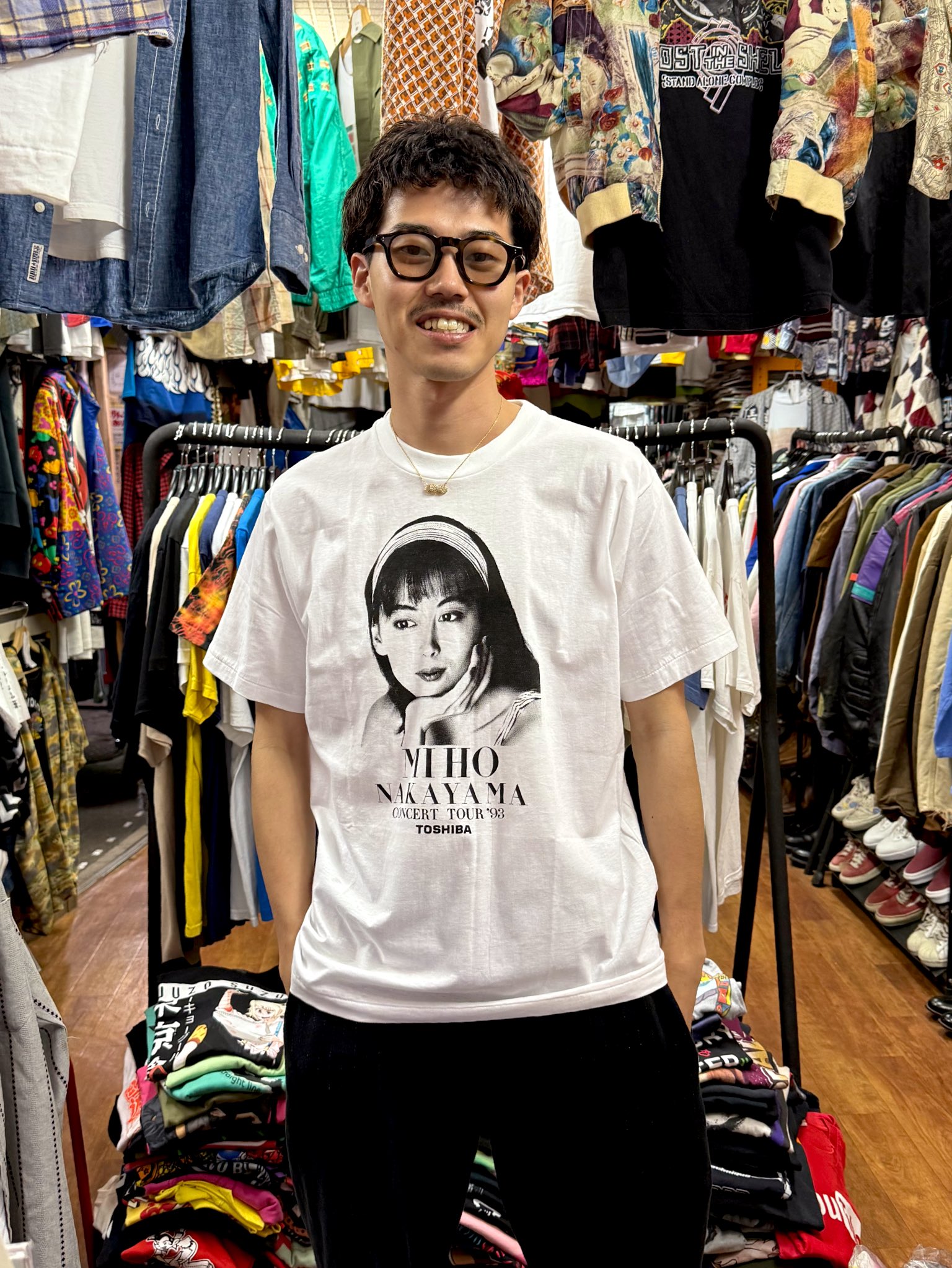 中山美穂Tシャツ　2020コンサートスタッフTシャツ MIHO NAKAYAMA コンサートツアー'93 Tシャツ 中山美穂 Tシャツ 黒 M