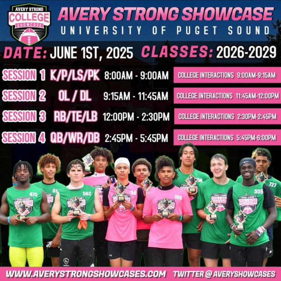 Talon Sosky (@ta1onsosky) on Twitter photo I will be competing at the <a href="/AveryShowcases/">Avery Strong Showcases</a> session 4 on Sunday!
<a href="/B12PFootball/">Big12Performance</a> <a href="/ccramfootball/">CC Ram Football</a> I will be competing at the <a href="/AveryShowcases/">Avery Strong Showcases</a> session 4 on Sunday!
<a href="/B12PFootball/">Big12Performance</a> <a href="/ccramfootball/">CC Ram Football</a>