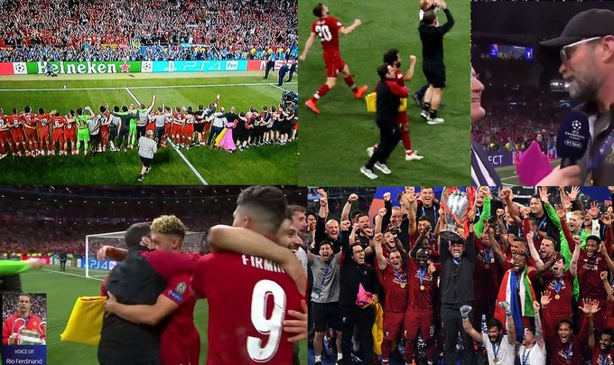 forostoreros's tweet photo. Un recuerdo para "el torero del Liverpool".
Así es: una capa torera celebró en el Metropolitano Wanda de Madrid la Champions del Liverpool en 2019 Tottenham 0 Liverpool 2 
https://t.co/bTOFMtHE2s
Collage de fotografías con @JL_Parada "el torero de Liverpool" https://t.co/ektSjSbeme