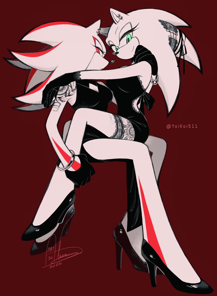 YoiKoi511's tweet photo. SOME MORE OF THE GIRLIES FOR YALL, NOW I DEMAND U EAT IT, THEY TASTE LIKE RASBERRIES I SWEAR #Yurinadow #SonadowYuri #sonadow #SonicTheHedgehog #ShadowTheHedgehog #Shadonic https://t.co/5mlEifKMEc