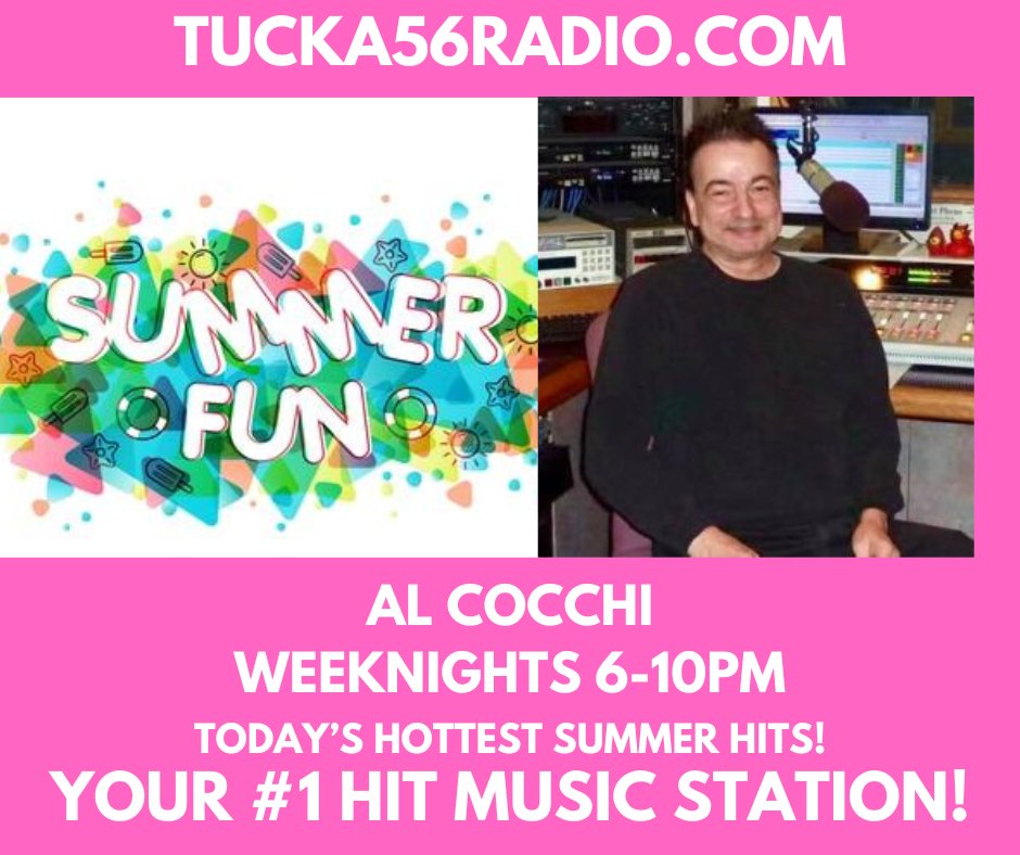 RadioTucka56's tweet photo. #LISTENLIVE #TUCKA56RADIO #FunInTheSun
I'm listening to Al Cocchi #FlashbackWeekend on #TUCKA56RADIO on the Get Me Radio! platform https://t.co/NWk3ninCTd via @getmeradio
Follow us On Social Media https://t.co/GwGRJ7rWiU
#HitMusicStation #BTSSpotlight #TravisJapan https://t.co/ELFJ59zPly