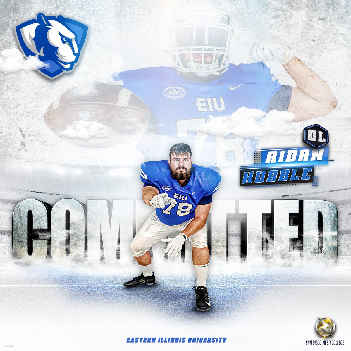 OLYMPIANS (@sdmesafootball) on Twitter photo Congratulations to Olympian OL <a href="/BigAidan67/">Aidan Hubble</a> on his D1 COMMITMENT to <a href="/EIU_FB/">Eastern Illinois Football</a>
#NextLevelOlympian
<a href="/BallCoachGW/">Gary Watkins Jr</a> <a href="/PrezHands/">Ashanti Hands, Ed.D.</a> <a href="/DrRyanShumaker/">Dr. Ryan Shumaker</a> <a href="/CoachChevSD/">Coach Chevalier</a> @NewVistaHS <a href="/JUCOFFrenzy/">JUCO Football Frenzy</a> <a href="/jucomadefb/">jucomadefootball</a> <a href="/JuCoFootballACE/">JuCo Football Forer</a> <a href="/EC_Preps_SD/">EC Preps</a> <a href="/Daygofootball/">San Diego Football</a> <a href="/sdfootball/">SDFN Ray</a>
💻 <a href="/SwagLabGD/">Dan Ruiz - Swag Lab - Graphic Design</a> Congratulations to Olympian OL <a href="/BigAidan67/">Aidan Hubble</a> on his D1 COMMITMENT to <a href="/EIU_FB/">Eastern Illinois Football</a>
#NextLevelOlympian
<a href="/BallCoachGW/">Gary Watkins Jr</a> <a href="/PrezHands/">Ashanti Hands, Ed.D.</a> <a href="/DrRyanShumaker/">Dr. Ryan Shumaker</a> <a href="/CoachChevSD/">Coach Chevalier</a> @NewVistaHS <a href="/JUCOFFrenzy/">JUCO Football Frenzy</a> <a href="/jucomadefb/">jucomadefootball</a> <a href="/JuCoFootballACE/">JuCo Football Forer</a> <a href="/EC_Preps_SD/">EC Preps</a> <a href="/Daygofootball/">San Diego Football</a> <a href="/sdfootball/">SDFN Ray</a>
💻 <a href="/SwagLabGD/">Dan Ruiz - Swag Lab - Graphic Design</a>