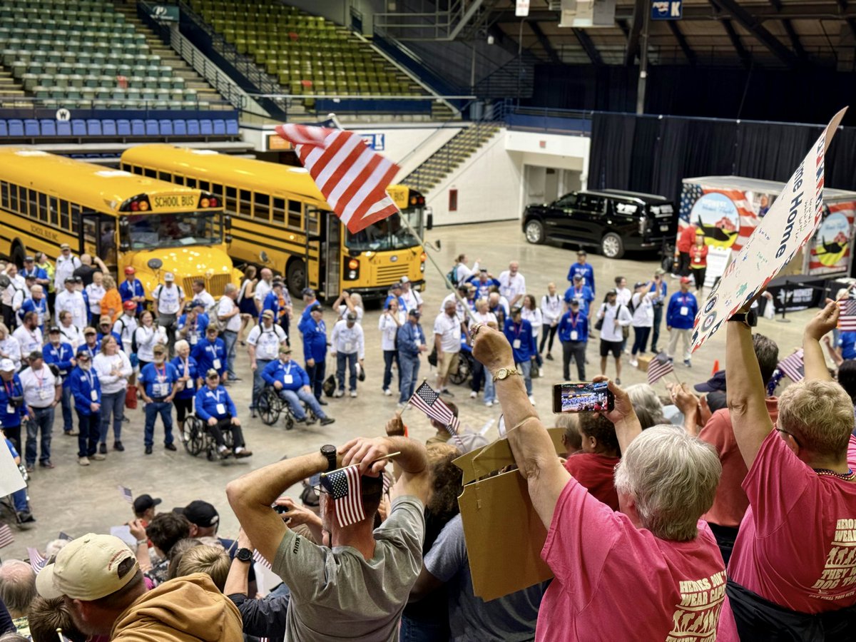 This May, <a href="/MidwestHonorFlt/">Midwest Honor Flight</a> filled the <a href="/SiouxFallsArena/">Arena at Denny Sanford PREMIER Center</a> as veterans returned home from their final mission in Washington, D.C.

It’s an honor to host this special event celebrating the courage and sacrifice of our veterans. 🇺🇸