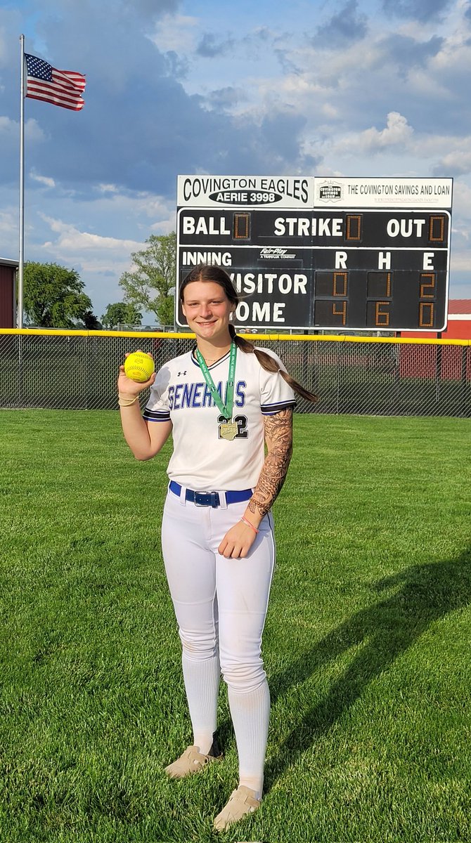 AWHSSoftball's tweet photo. Regional Champions!!!! Generals advance to State's (Final Four) and improve to 25-5 (10-4 NLL) w/ 4-0 win over Kings. @MollyConner2025 with the 1 hitter in the circle. DINGER ALERT!!! @MeganSumner08
 #ROLLGENS https://t.co/hmH2bAWa0f