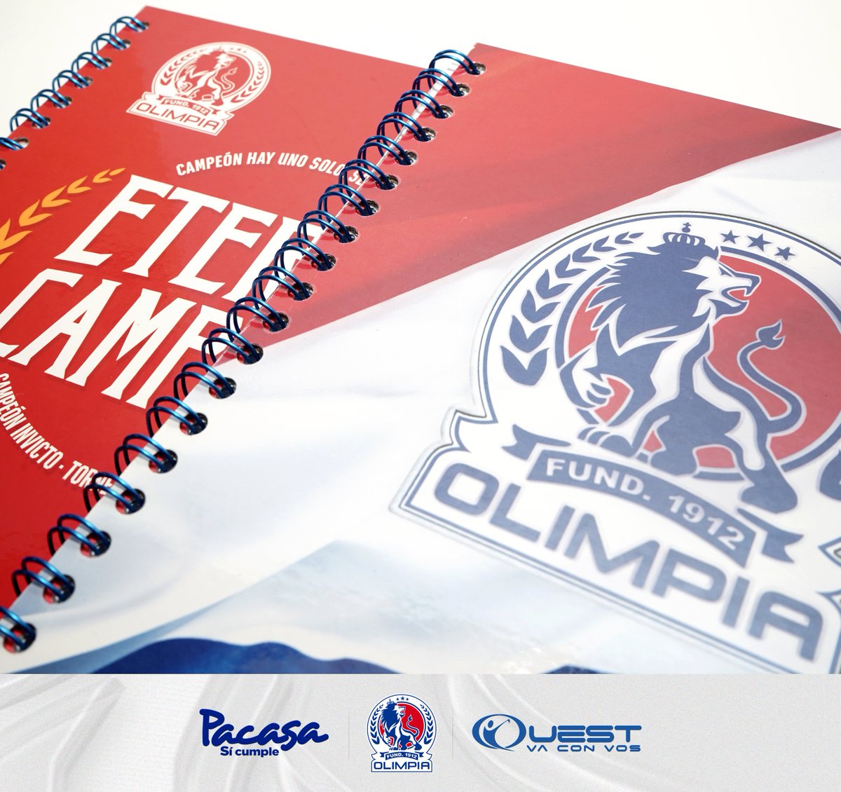 Qué en tu mochila no falten los cuadernos del campeón. 🤩
¡Corré ya a las tiendas Pacasa a nivel nacional para llevarte la colección Olimpia x Quest! 📓