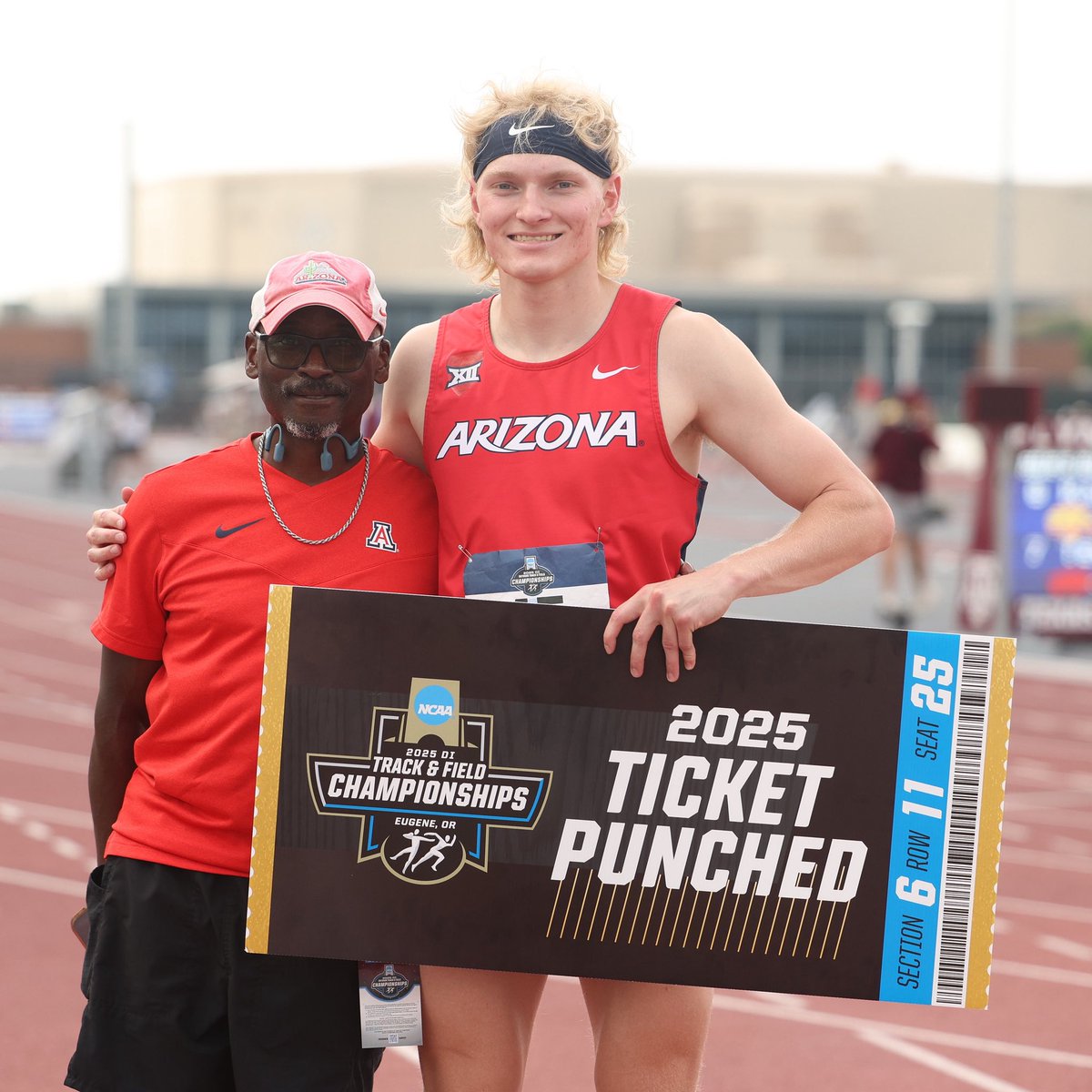ArizonaTrack's tweet photo. One 🎟️ to Eugene please ✈️ 

#BearDown | #BeLezoLike https://t.co/c6Dozv8GZO
