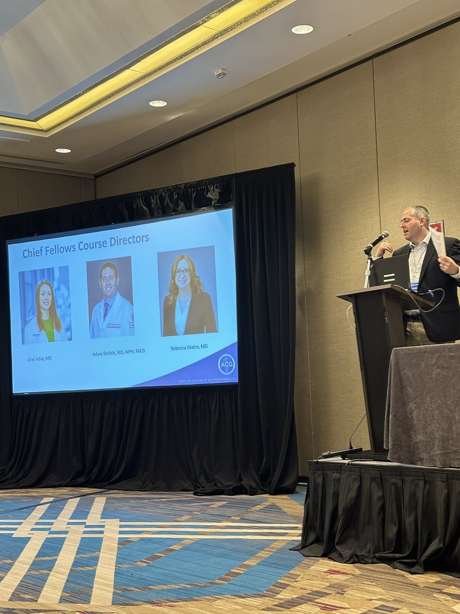Mohammad Bilal, MD (@bilalmohammadmd) on Twitter photo The <a href="/AmCollegeGastro/">ACG</a> #ChiefFellows course now on the way 🔥🔥
Mentoring sessions & informal networking
Course directors <a href="/AdamEhrlichMD/">Adam C. Ehrlich, MD, MPH, FACG</a> <a href="/ArielAday/">Ariel Aday</a> <a href="/BMatro_IBDMD/">Becky Matro MD</a> kicking it off
#FutureOfGI is 🔥🔥 The <a href="/AmCollegeGastro/">ACG</a> #ChiefFellows course now on the way 🔥🔥
Mentoring sessions & informal networking
Course directors <a href="/AdamEhrlichMD/">Adam C. Ehrlich, MD, MPH, FACG</a> <a href="/ArielAday/">Ariel Aday</a> <a href="/BMatro_IBDMD/">Becky Matro MD</a> kicking it off
#FutureOfGI is 🔥🔥