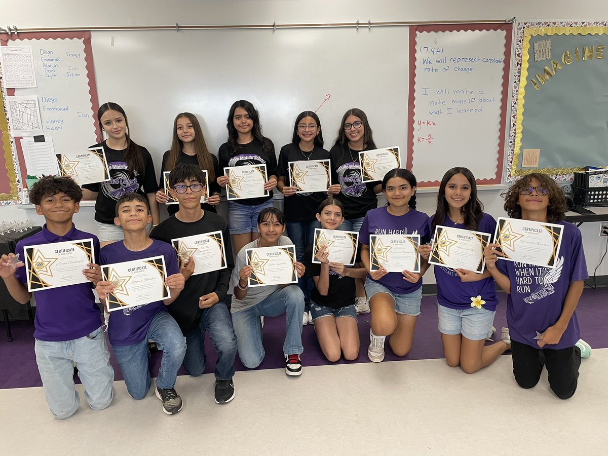 Iramirez_ELMS's tweet photo. Last StuCo meeting of the year! 🎉 May you be proud of the work you do, the person you are, and the difference you make. Thank you for a great year 💜 https://t.co/q8CPl2lAFY