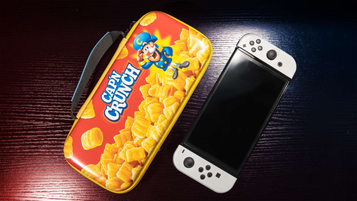 The Cap’n Crunch EVA Case for Nintendo Switch® keeps your gear safe and soggy free.
 
🎒 Scoop it up here: tinyurl.com/2s9tems7
#CapnCrunch #NintendoSwitch #CrunchitizeYourGame