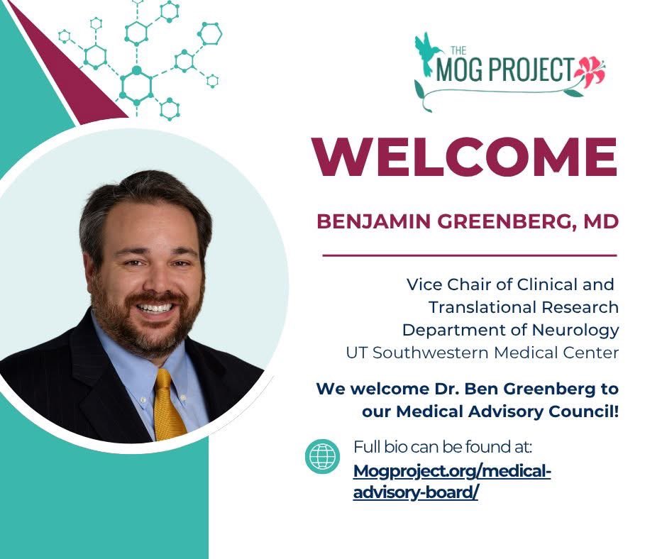 TheMOGProject's tweet image. Guess who we’ve poached for our Medical Advisory Board? 2 outstanding Drs & researchers. Congratulations to Dr @EthelScl & Dr Benjamin Greenberg. Both of these Drs have been pivotal in helping people around the globe understand #MOGAD & we are so grateful to have them in our…