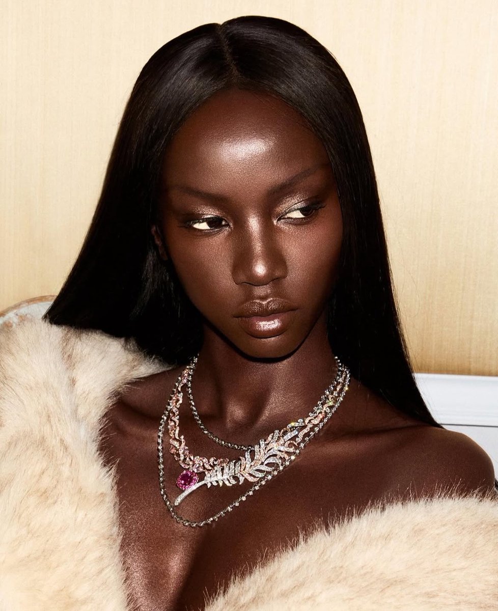 anok yai for vogue france photographed by carin backoff, glam by yadim carranza and styled by alastair mckimm