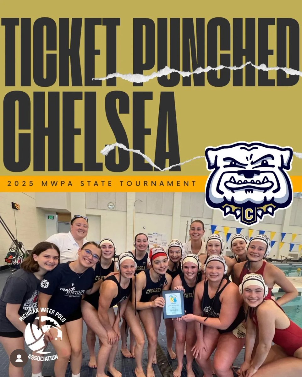 With the 14-3 win over Troy United in the Regional Quarterfinals, your <a href="/ChelseaBulldogs/">Chelsea Athletics</a> punched our third consecutive ticket to the MWPA State Tournament! 

Bulldogs will also face Seaholm Maples in the Regional Semifinal tomorrow morning at 10:15am!

#dawgsgottaeat 🔥🐾🤽‍♀️