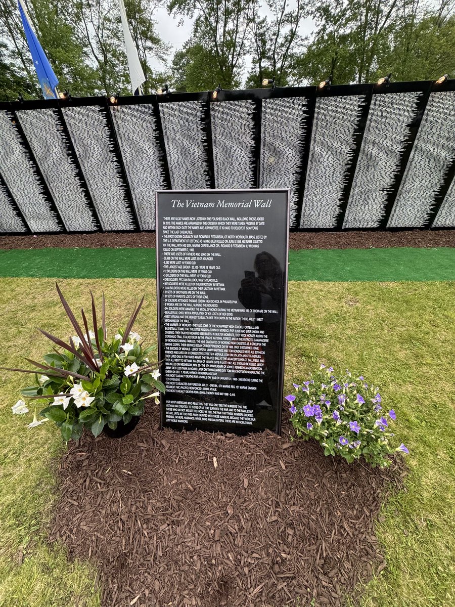 RepJahanaHayes's tweet image. This year marks the 50th anniversary of the end of the Vietnam War. I joined the #Wolcott community for the arrival of the Vietnam Traveling Memorial Wall with the purpose of helping heal &amp;amp; rekindle friendships.