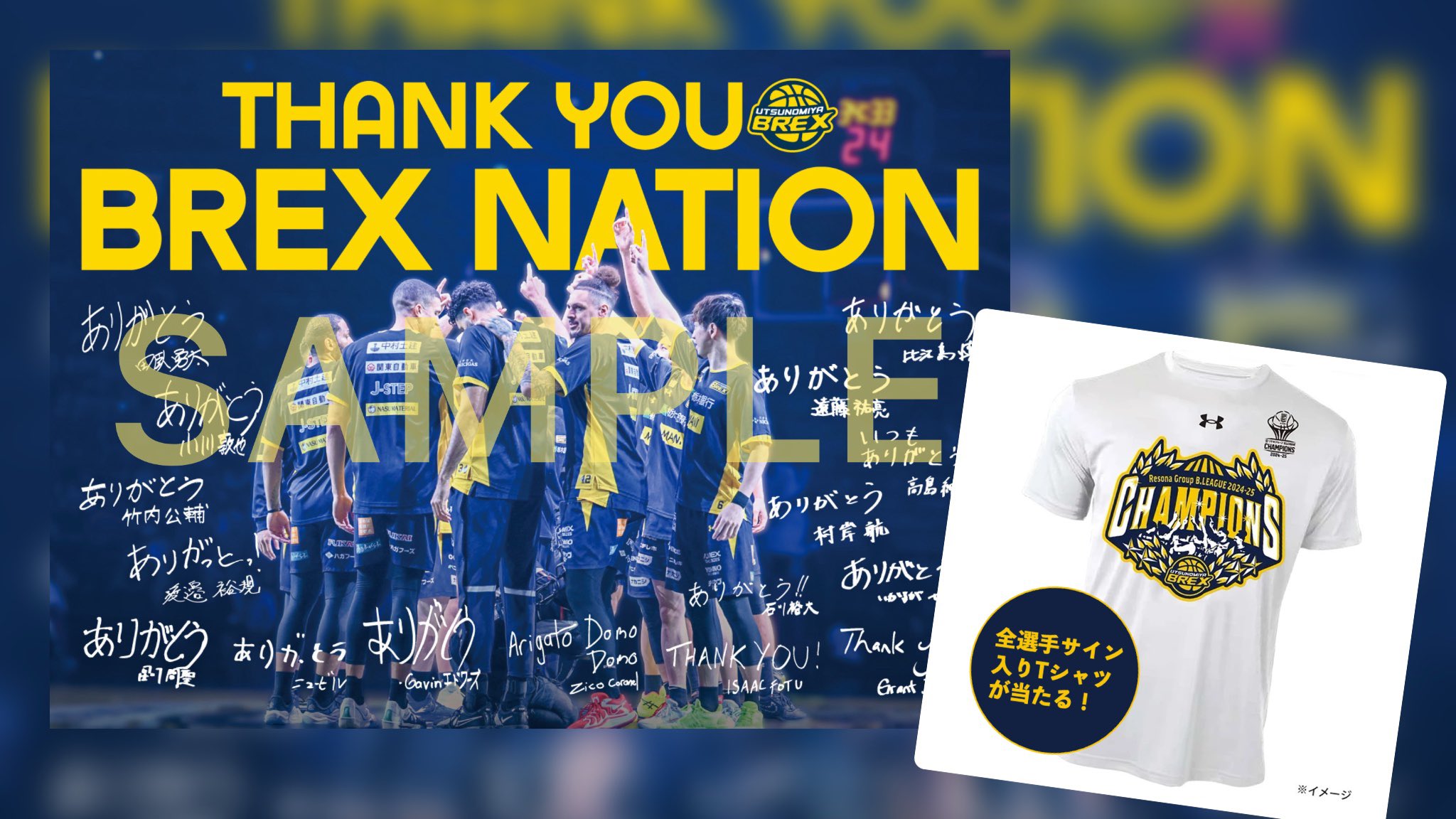 宇都宮ブレックス 選手サイン入り Tシャツ 宇都宮ブレックス / UTSUNOMIYA BREX on X: 