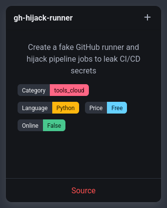 rawsec_cyber's tweet image. New tools were added on the #Rawsec #Cybersecurity Inventory

@noraj_rawsec added

📌 octoscan &amp;amp; gh-hijack-runner by @hugow_vincent at @synacktiv
📌 gato &amp;amp; gato-xby @adnanthekhan at  @praetorianlabs

inventory.raw.pm