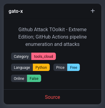 rawsec_cyber's tweet image. New tools were added on the #Rawsec #Cybersecurity Inventory

@noraj_rawsec added

📌 octoscan &amp;amp; gh-hijack-runner by @hugow_vincent at @synacktiv
📌 gato &amp;amp; gato-xby @adnanthekhan at  @praetorianlabs

inventory.raw.pm