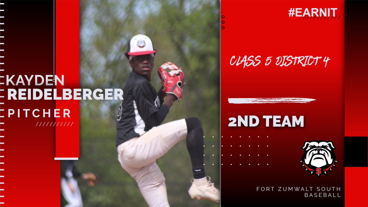 Congratulations to <a href="/Kaydenthegreat/">Kayden Reidelberger</a> on earning second team all district pitcher.