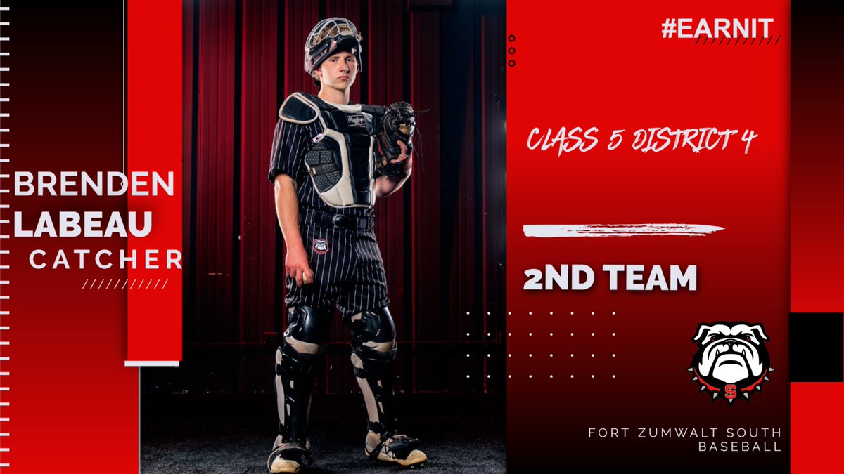 Congratulations to <a href="/labeau_brenden/">Brenden LaBeau</a> on earning second team all district catcher.