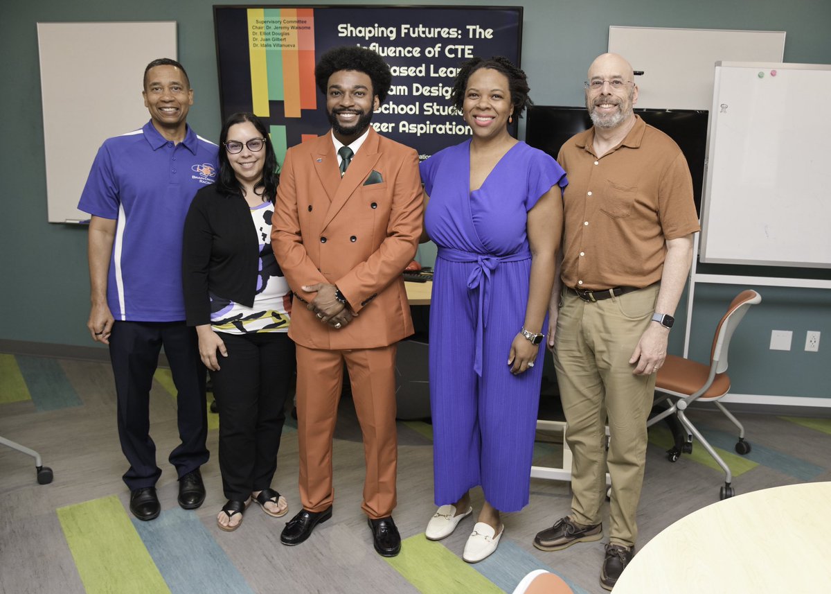 Dr. Wilson is my second student to defend and the third in <a href="/UF_Eng_Ed/">UF Engineering Education</a>! His work focused on the Air Force Office of Scientific Reseach’s Career Ready Internship Program, facilitated through the Washington DC Office of the State Superintendent. Congrats, Jabari 🎉