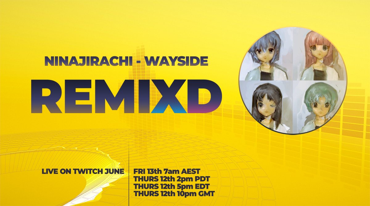 Spin Rhythm XD (@spinrhythmgame) on Twitter photo 'Wayside' by <a href="/ninajirachi/">ninajirachi</a> is our next RemiXD song!
Submissions close in 11 days on Wed, June 11th, 2025 2:00 PM AEST.
This is your chance to have your chart in SRXD!
📺 - twitch.tv/spinrhythmxd
🎵 - youtube.com/watch?v=MTN6TP…
📝 - forms.gle/Y35FJeifDMwEMR… 'Wayside' by <a href="/ninajirachi/">ninajirachi</a> is our next RemiXD song!
Submissions close in 11 days on Wed, June 11th, 2025 2:00 PM AEST.
This is your chance to have your chart in SRXD!
📺 - twitch.tv/spinrhythmxd
🎵 - youtube.com/watch?v=MTN6TP…
📝 - forms.gle/Y35FJeifDMwEMR…
