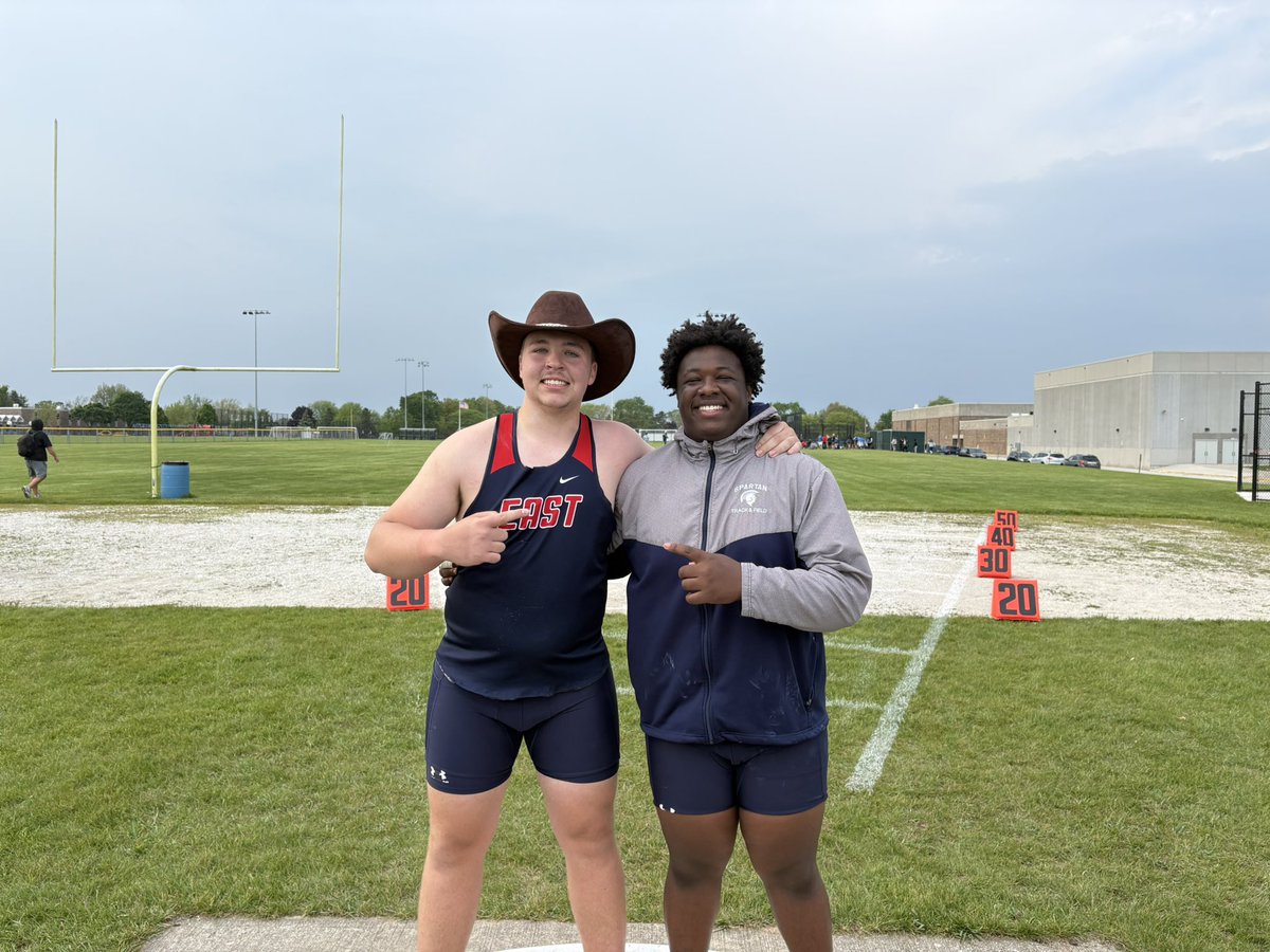 Dylan Golla (@dylangolla12) on Twitter photo Congrats Grant Pankow and Deandre Ehlen on punching their ticket to state in the shot put!
Grant was also sectional champ with a throw of 52’9”! <a href="/ADBEHS/">B'EAST Athletics</a> Congrats Grant Pankow and Deandre Ehlen on punching their ticket to state in the shot put!
Grant was also sectional champ with a throw of 52’9”! <a href="/ADBEHS/">B'EAST Athletics</a>