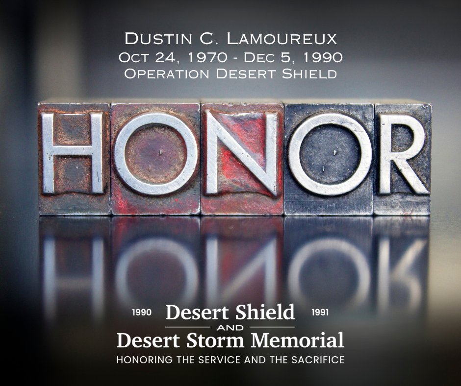 Desert Shield and Desert Storm Memorial (@honortheservice) on Twitter photo We gratefully acknowledge a donation from the Bremerton HS Class of ’89 in honor and memory of their classmate, Private First Class Dustin C. Lamoureux. Dustin proudly served in the U.S. Army and died in Dec 1990 in Saudi Arabia during Operation Desert Shield.
<a href="/BremertonSD/">Bremerton Schools</a> We gratefully acknowledge a donation from the Bremerton HS Class of ’89 in honor and memory of their classmate, Private First Class Dustin C. Lamoureux. Dustin proudly served in the U.S. Army and died in Dec 1990 in Saudi Arabia during Operation Desert Shield.
<a href="/BremertonSD/">Bremerton Schools</a>