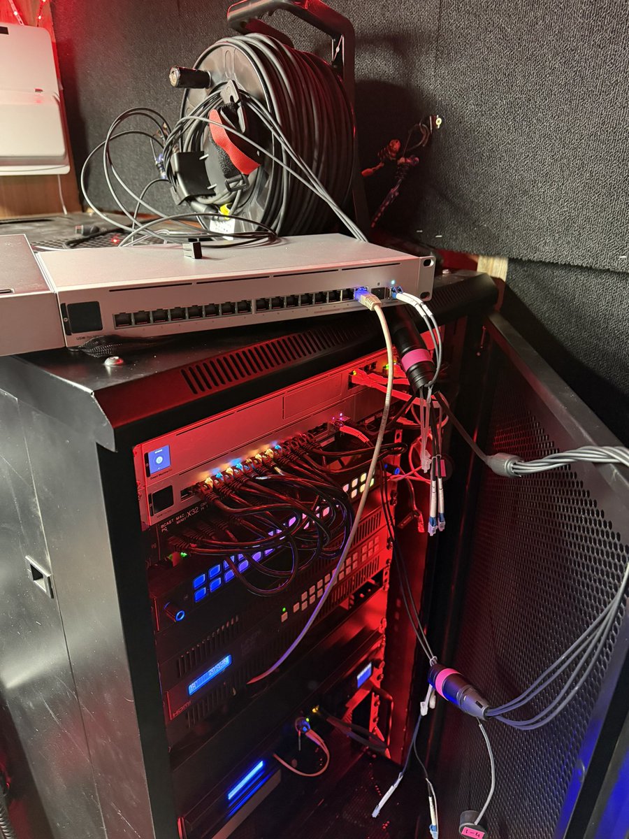 Another <a href="/Ubiquiti/">Ubiquiti Inc</a> pro max switch added to the outdoor broadcast trailers kit 🫡