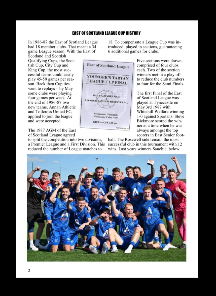 ๐น๐ฐ๐ผ๐ธ๐ด ๐ผ๐ฒ๐๐๐ด๐ด๐ฝ (@fitba_daft) on Twitter photo Last programme produced of the 2024-25 season ๐๏ธ for the 36th East of Scotland League Cup ๐ Final. <a href="/TheYM_/">Kirkcaldy & Dysart FC</a> face <a href="/MusselburghAth/">Musselburgh Athletic</a> at <a href="/BroxburnAthFC/">Broxburn Athletic FC</a>โs Albyn Park ๐ฑ. Available on the gate ยฃ2. All the best to both teams. Last programme produced of the 2024-25 season ๐๏ธ for the 36th East of Scotland League Cup ๐ Final. <a href="/TheYM_/">Kirkcaldy & Dysart FC</a> face <a href="/MusselburghAth/">Musselburgh Athletic</a> at <a href="/BroxburnAthFC/">Broxburn Athletic FC</a>โs Albyn Park ๐ฑ. Available on the gate ยฃ2. All the best to both teams.