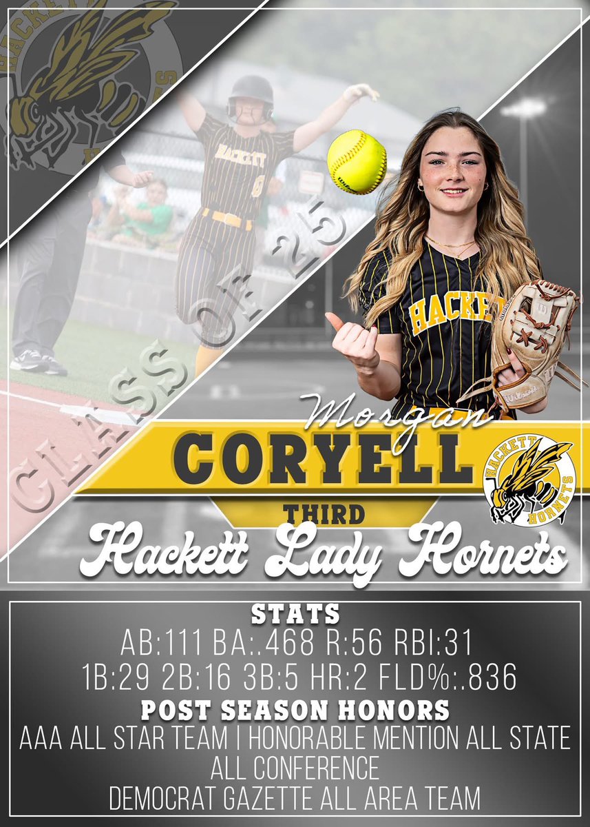 Hackett Lady Hornets Softball (@hackett_sb) on Twitter photo Showing off those post season awards!πͺπ₯πWay to go <a href="/makenzie_f2/">Makenzie Freeman</a> <a href="/lilly_oxford/">Lilly Oxford</a> <a href="/Michaelyn_1/">Michaelyn Freeman</a> and <a href="/Morgancoryell0/">Morgan Coryell</a>
<a href="/AllArkansasPrep/">All Arkansas Preps</a> <a href="/ASTSprts/">Arkansas Small Town Sports</a> <a href="/the1nss/">The Natural State Sports Network</a> <a href="/ArSportsNet/">Arkansas Sports Network</a> <a href="/SBLiveARK/">Arkansas High School On SI</a> <a href="/RiverValleyDG/">River Valley Democrat-Gazette</a> <a href="/nwademgaz/">NWA Democrat-Gazette</a> <a href="/ETTaylor79/">Erick Taylor</a> <a href="/SoftballDown/">Down South Softball</a> Showing off those post season awards!πͺπ₯πWay to go <a href="/makenzie_f2/">Makenzie Freeman</a> <a href="/lilly_oxford/">Lilly Oxford</a> <a href="/Michaelyn_1/">Michaelyn Freeman</a> and <a href="/Morgancoryell0/">Morgan Coryell</a>
<a href="/AllArkansasPrep/">All Arkansas Preps</a> <a href="/ASTSprts/">Arkansas Small Town Sports</a> <a href="/the1nss/">The Natural State Sports Network</a> <a href="/ArSportsNet/">Arkansas Sports Network</a> <a href="/SBLiveARK/">Arkansas High School On SI</a> <a href="/RiverValleyDG/">River Valley Democrat-Gazette</a> <a href="/nwademgaz/">NWA Democrat-Gazette</a> <a href="/ETTaylor79/">Erick Taylor</a> <a href="/SoftballDown/">Down South Softball</a>