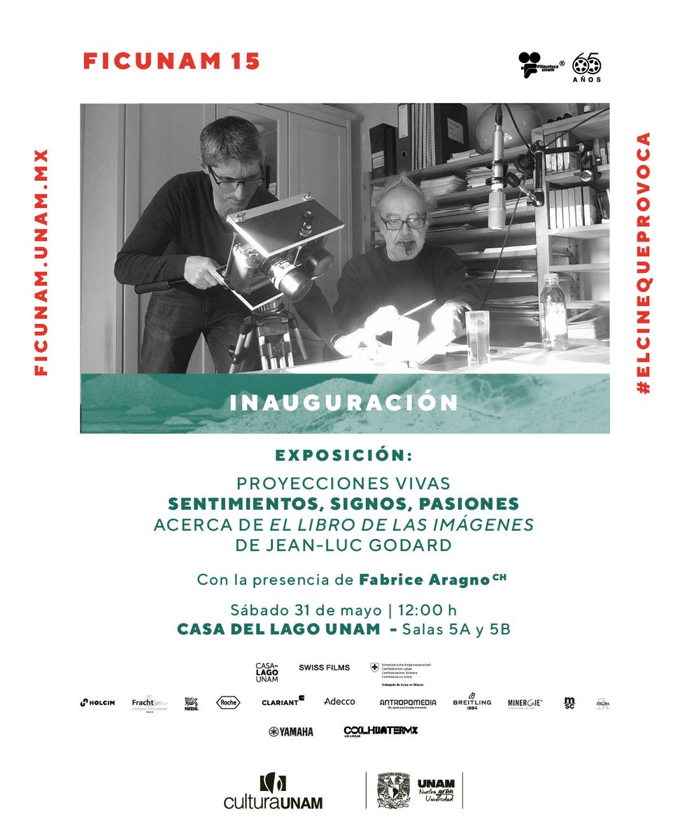 Creada por Fabrice Aragno (CH), colaborador cercano de Godard, la exposición invita al público a recorrer un bosque de imágenes y sonidos, sin principio ni fin.
Presentan: Cinthya García Leyva, Laure Nashed, Maximiliano Cruz y Fabrice Aragno.
👉bit.ly/4dHFSgC