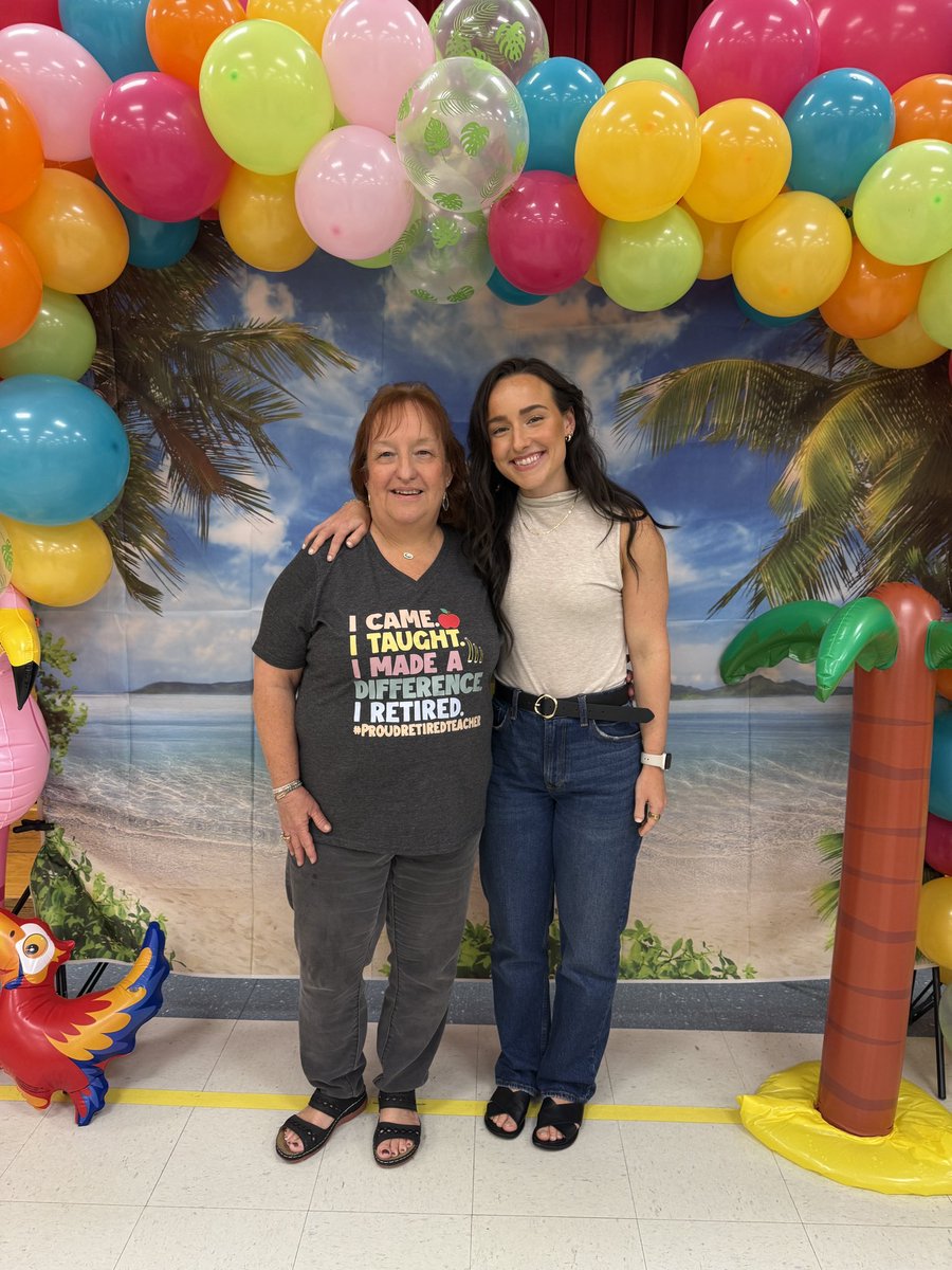 Today my mom (aka my biggest inspiration) retired after 35 incredible years of teaching!!! Happy retirement Ms. Proulx, time for rest &amp; relaxation😎💜☀️ #Retired