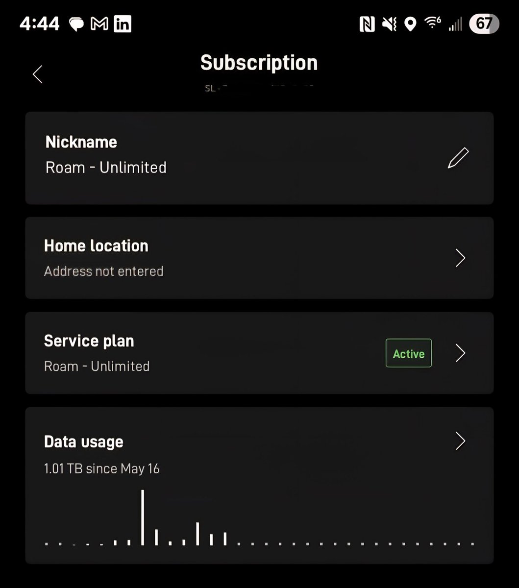 1TB on <a href="/Starlink/">Starlink</a> in 14 days! 🛰⚡️🌐 Holdin' Up!