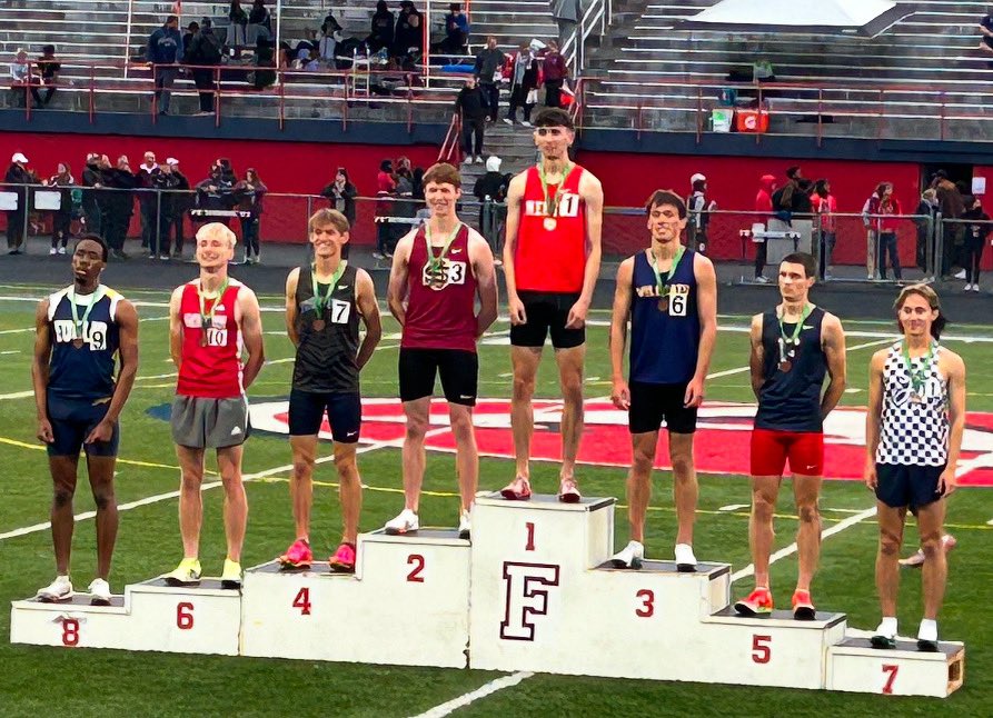 Sophomore Thomas Lodowski finishes 2nd at the Regional meet in the 800m and has qualified for next week’s D1 State Championship meet! His time is the second fastest in school history!