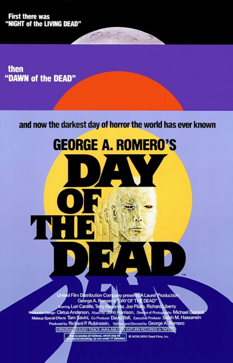 EugWSerra's tweet photo. On July 19, 1985, DAY OF THE DEAD was released in the U.S.! #DayOfTheDead #GeorgeARomero #TomSavini #LoriCardille #TerryAlexander #JosephPilato #JarlathConroy #AnthonyDileoJr #RichardLiberty #ShermanHoward #GaryHowardKlar #TasoNStavrakis https://t.co/9PUAw2Uznx