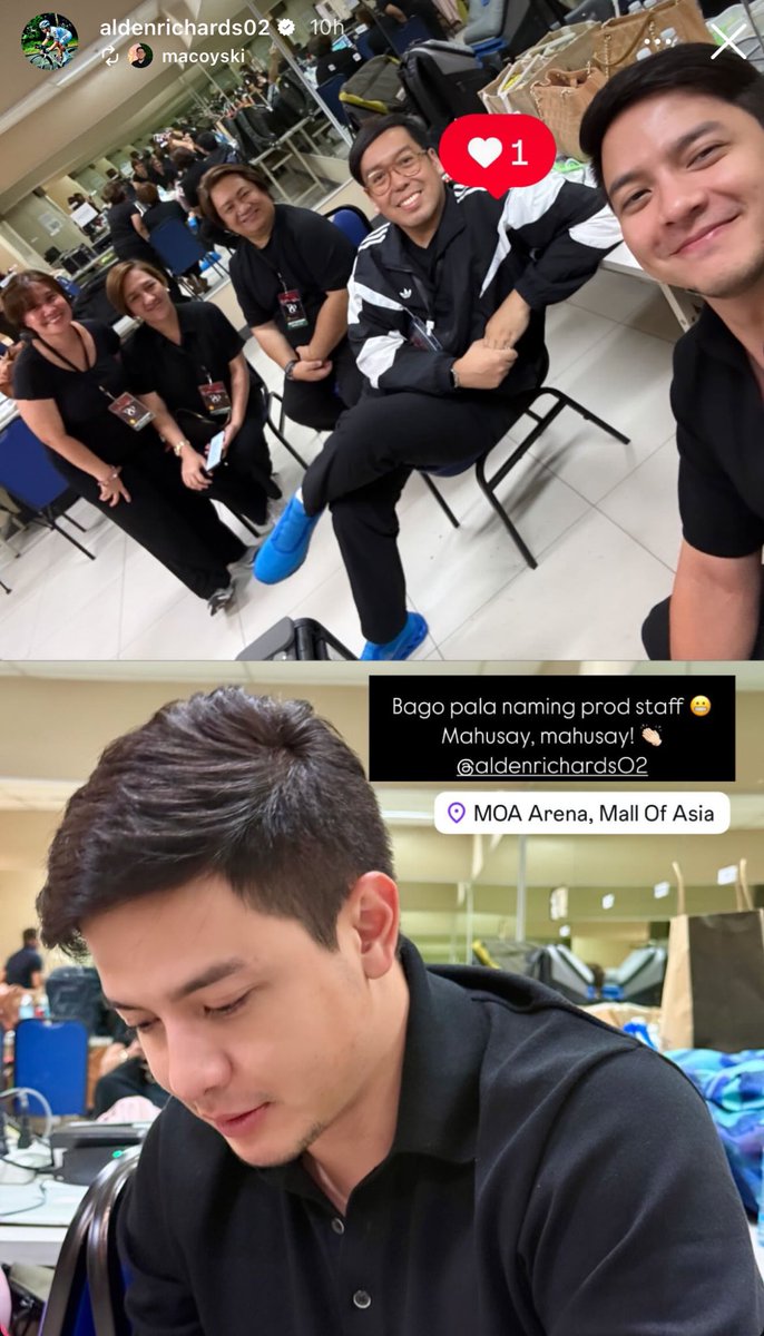 Hello Mr. Producer ALDEN RICHARDS! 🤗🤗🤗

Congratulations on the successful 98° concert last night! 🙌🏻

Thumbs up to the song that completed our 80s and 90s 👍🏻
Thumbs up to the lyrics that never left our minds 👍🏻
Thumbs up to the memories that never left our hearts 👍🏻

Good luck