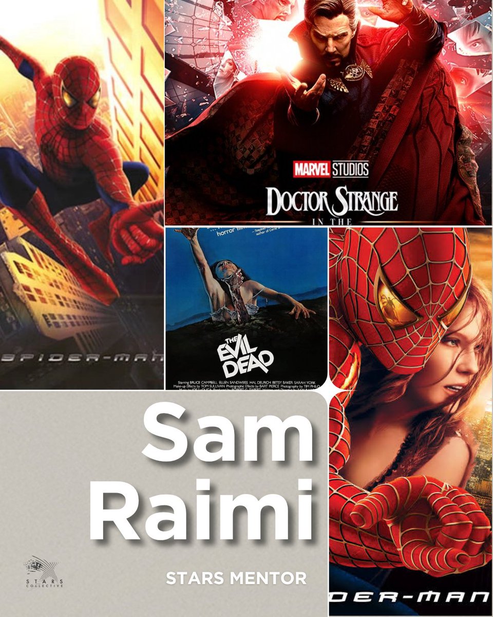 StarsCLTV's tweet image. It’s an incredible honor to have Mr. Sam Raimi as one of our mentors, supporting and guiding our talents in the Stars Collective community.