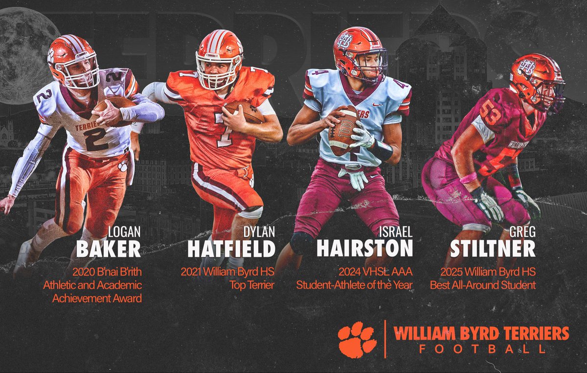 Proud of the impact our players are making on the field and in the classroom. Our program’s academic achievements include the VHSL Male Scholar Athlete of the Year, two B'nai B'rith Athletic and Academic Achievement Award winners, a Top Terrier, and WBHS Best All-Around Student.