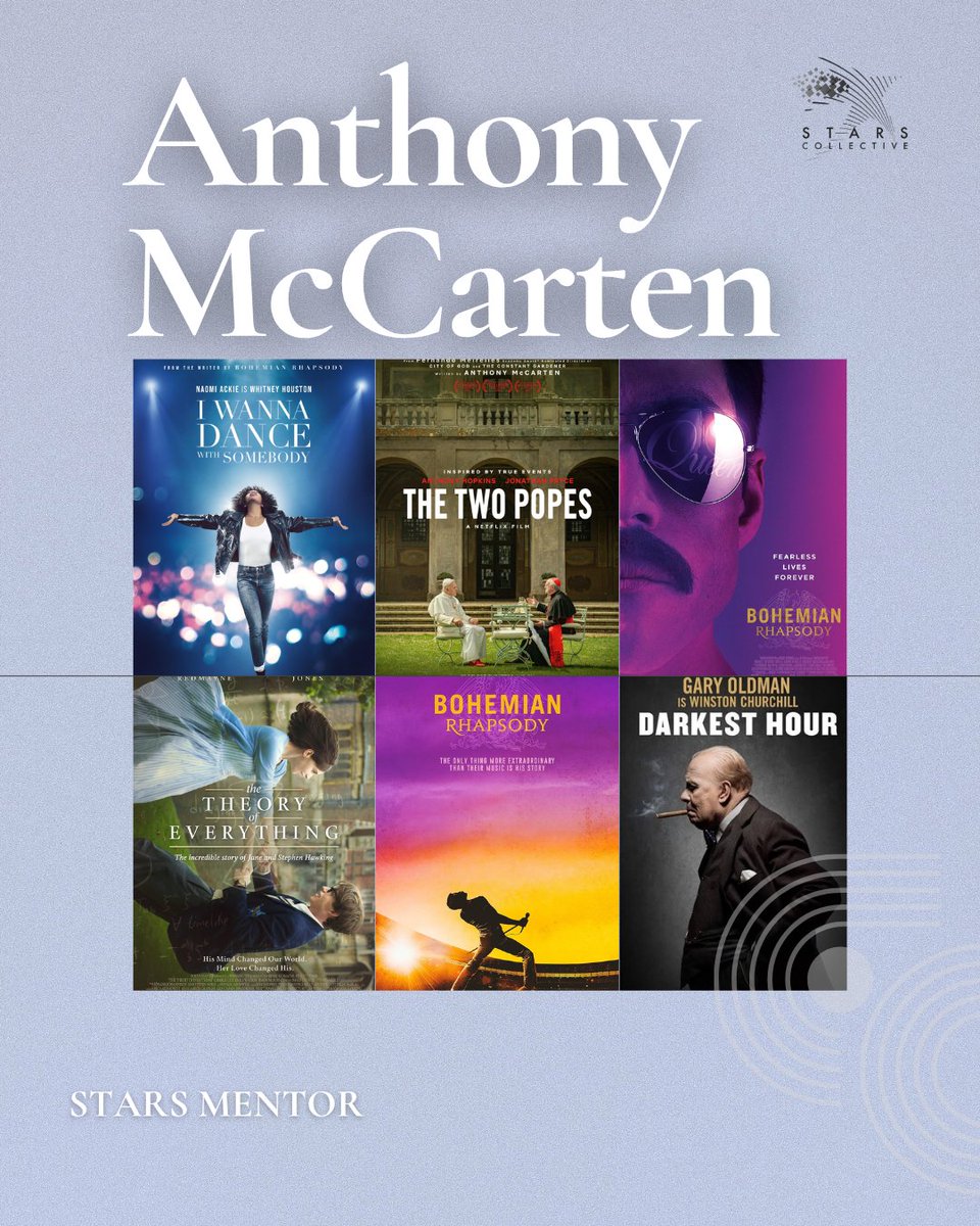 StarsCLTV's tweet image. It’s a privilege to welcome acclaimed writer-producer Anthony McCarten as a mentor to Stars Collective, guiding the next wave of storytellers with his extraordinary insight and experience.