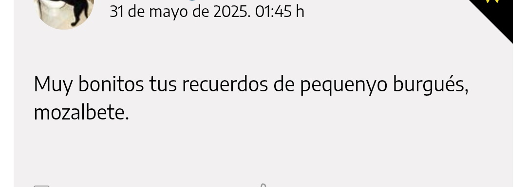 El columnistas: Primer universitario de la familia y mozo de almacén en el putísimo Ikea.
El lector medio que quiere desacreditar al columnista: