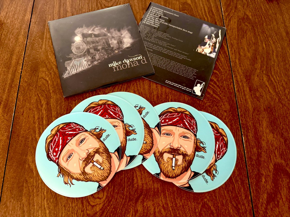 DawsAngeles's tweet image. Just got some new merch delivered. Want 5 dude stickers and a copy of my first cd? Venmo $25 to @dawsangeles and message me your address. US only please and thank you.