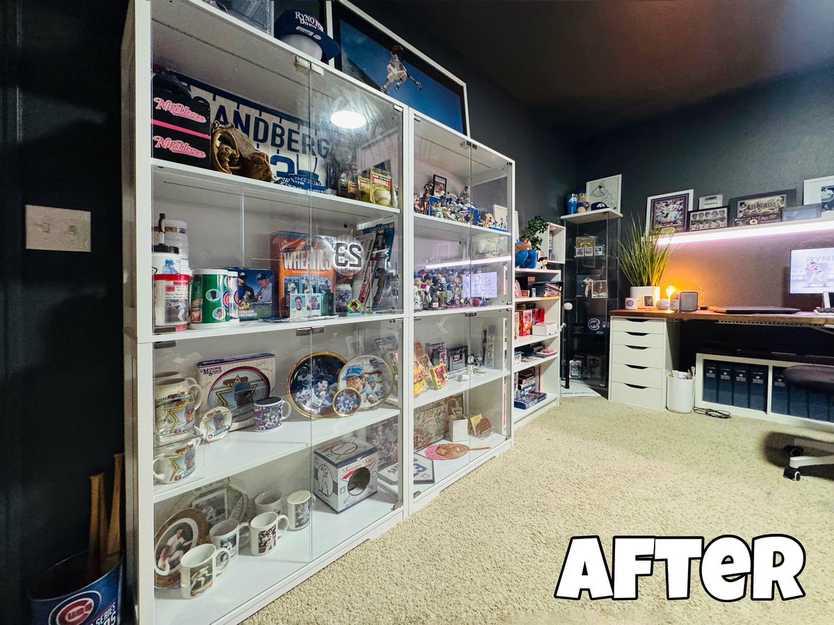 I’ve updated the Sandberg Shrine and am able to display so much more stuff now. I’m working on getting to the level of <a href="/rickey939/">Man-cave of Steal (#24ever)</a>.

#rynesandberg #thehobby #whodoyoucollect